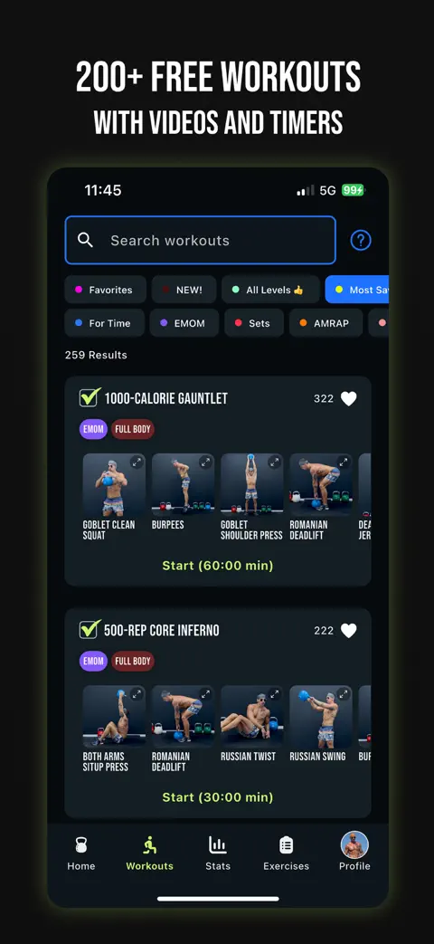 KBMH - Kettlebell Workouts screenshot 2