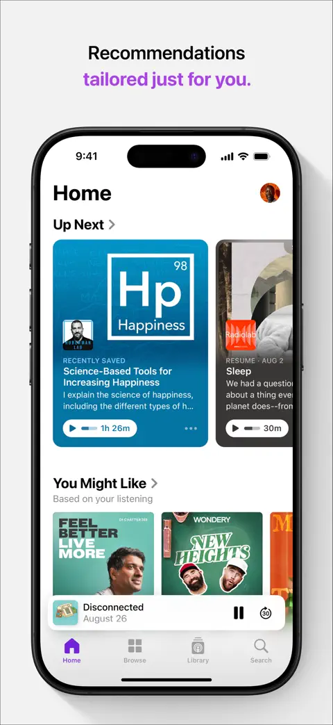 Apple Podcasts screenshot 1
