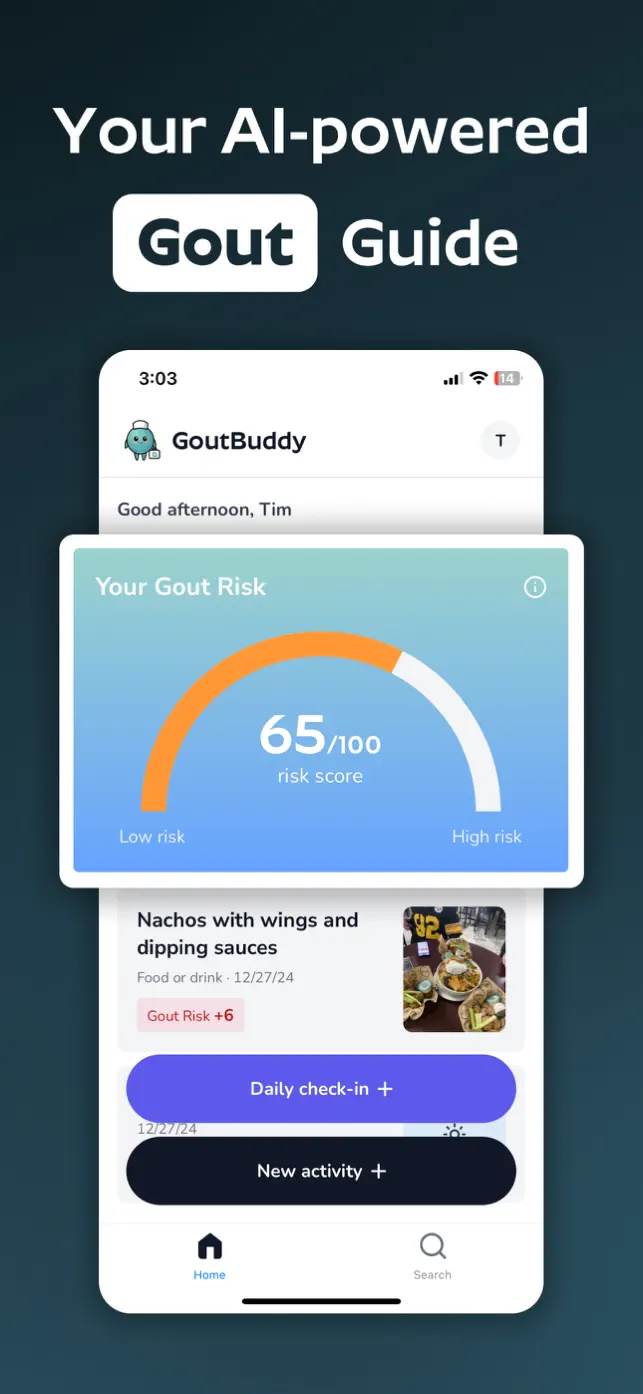 Gout Buddy - Stop Gout Attacks screenshot #1 for iPhone