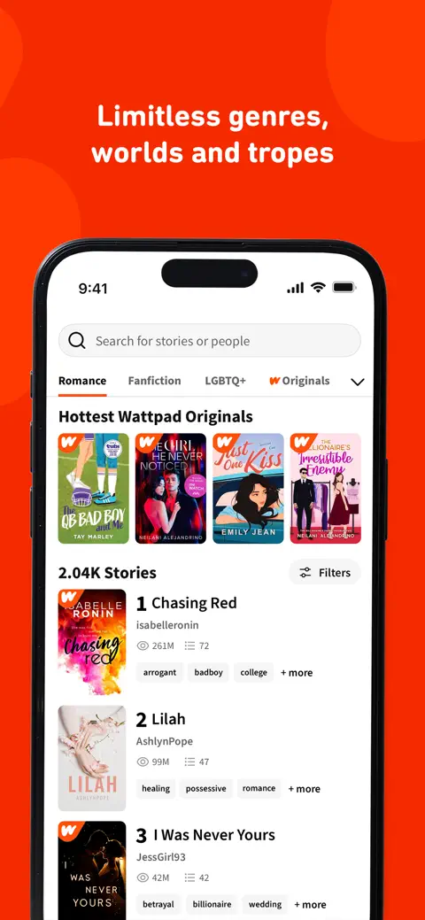 Wattpad - Read & Write Stories screenshot 3