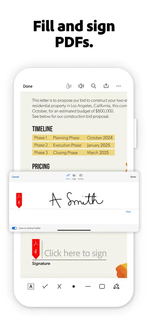 Adobe Acrobat Reader: Sign PDF screenshot 3