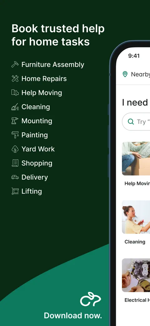 Taskrabbit - Handyman & more screenshot 1