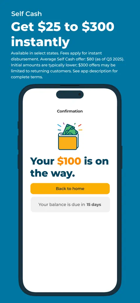 Self – Credit Builder & Cash screenshot 3