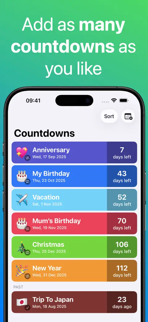 Countdown screenshot 1