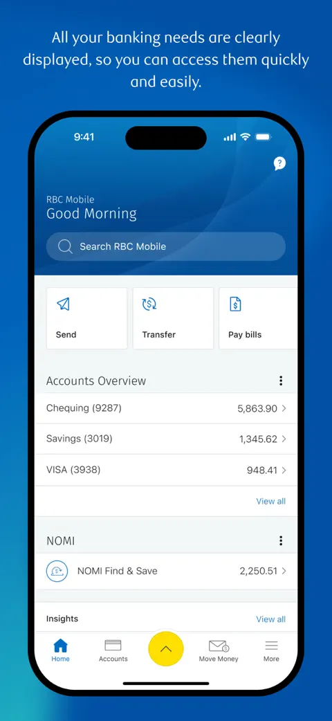 RBC Mobile screenshot 1