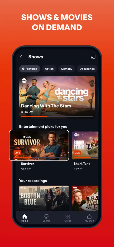 Fubo: Watch Live TV & Sports screenshot 4