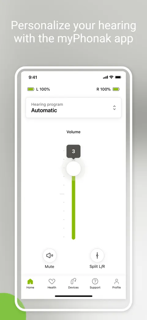 myPhonak screenshot 1