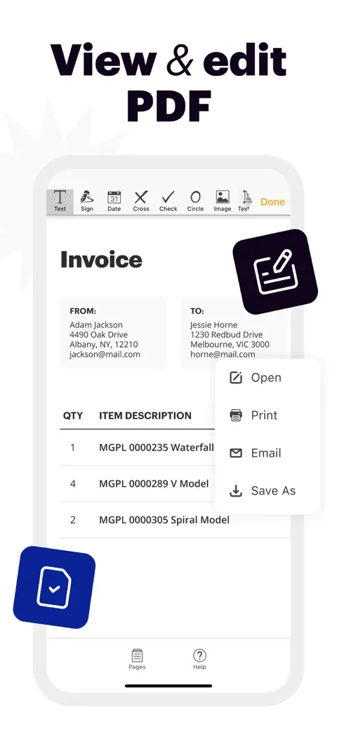 pdfFiller: edit PDF documents screenshot 1