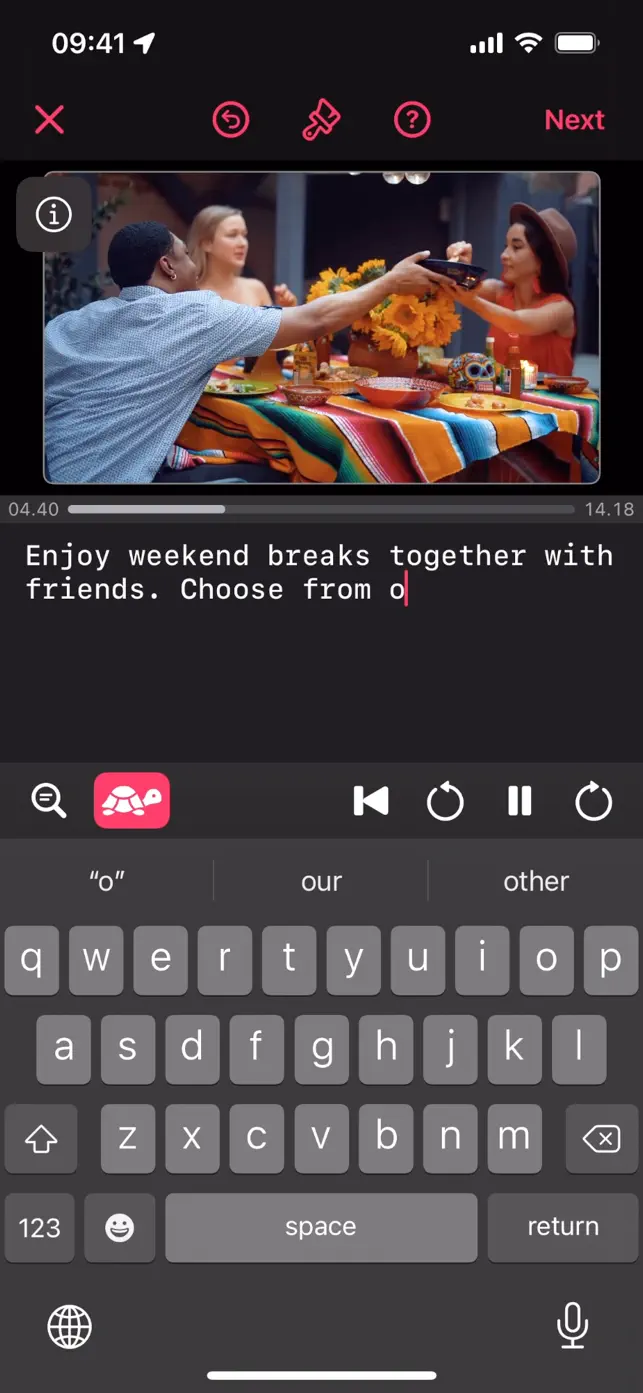 Captionista: Video Subtitles video #1 for iPhone